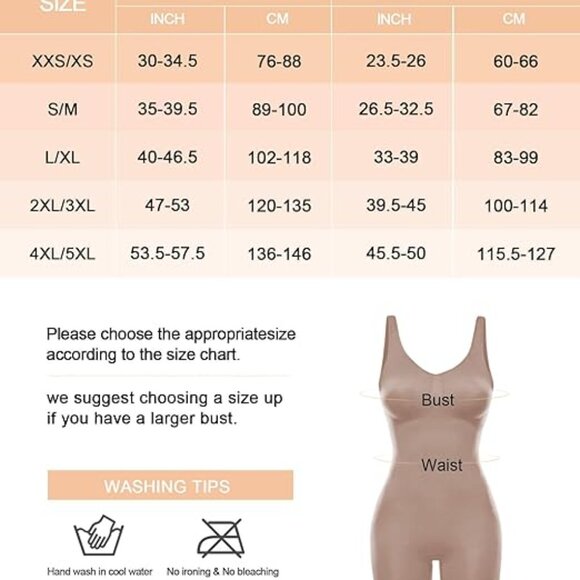 SHAPERX Wide Starps Mid-Thigh Bodysuit Tummy Control Shapewear Seamless Sculptin - Picture 2 of 9
